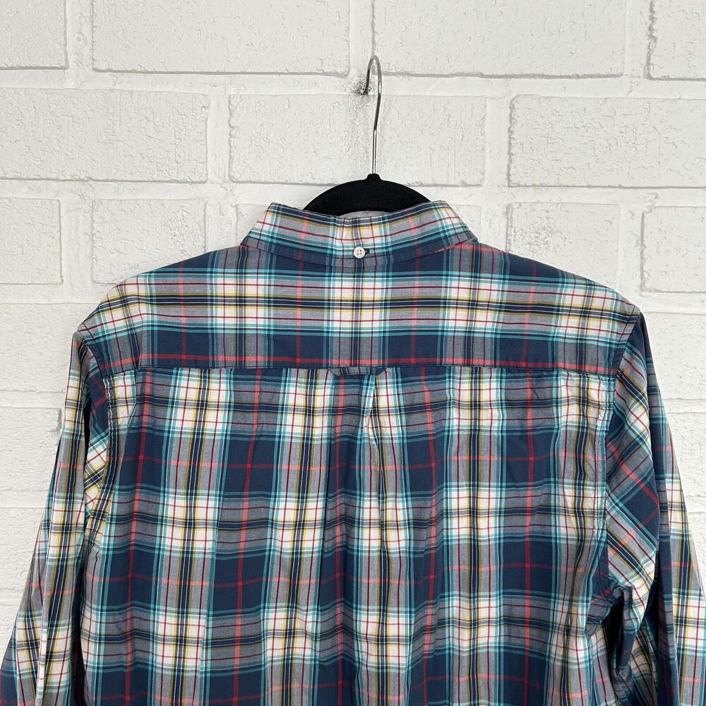 Aeropostale Button Up Shirt Mens Medium Plaid Rear Collar Button Long Sleeve - Picture 2 of 8
